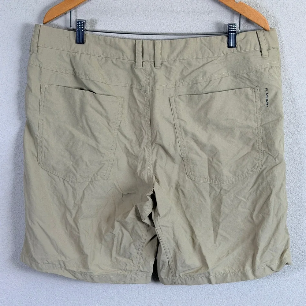 The North Face‎ Adventure Shorts Flat Front Mens 38 Beige FlashDry NF0A3T1BZDL